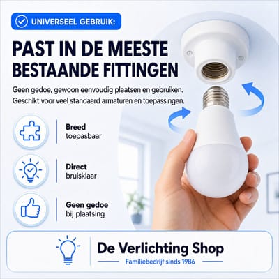 1x Stick Spaarlamp E14 - 11W - Warm Wit Licht (2500K) - 640 lm - 10 jaar - Niet Dimbaar