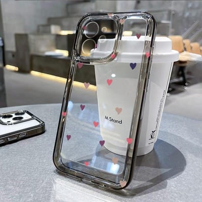 Liefdeshart Transparante Telefoonhoesje Voor iPhone 13 Hoesje voor iPhone 11 12 14 15 16 Pro Max XR XS X 7 8 Plus SE Siliconen Zachte Cover For iPhone 15 Pro