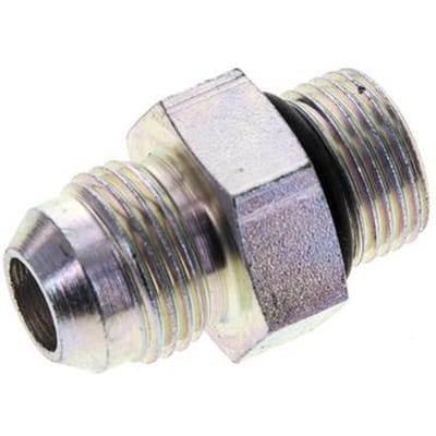 JIC  Dubbele Nippel M18 X 1.5 X UNF 3/4''-16 Staal NBR 275bar