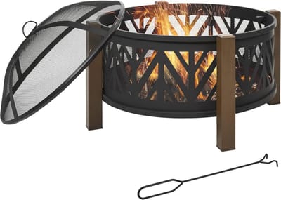 DailySupplies® Vuurkorf voor Buiten - Vuurschaal - Terrashaard - Zwart