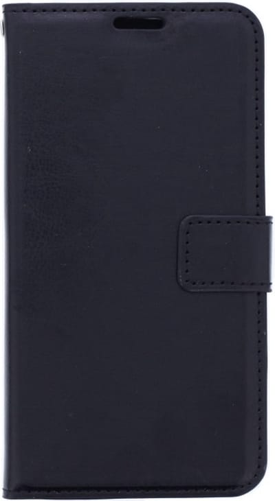 LuxeBass Hoesje geschikt voor iPhone 12 Pro - Bookcase Zwart - portemonnee hoesje - telefoonhoes - gsm hoes - telefoonhoesjes
