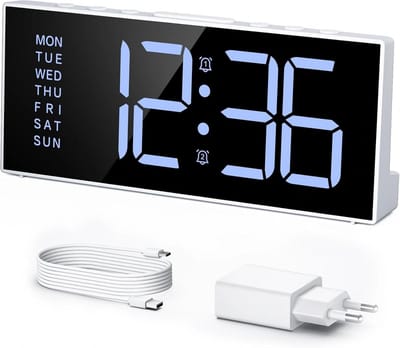 Digitale Wekker met Weekdagweergave en Dubbel Alarm