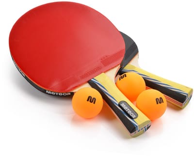 Meteor 2 Mistral 3* - Tafeltennis Set - 2 Rackets, 3 Ballen