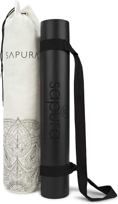 Yogamat natuurlijk rubber 200 cm - extra lang 2 m - antislip rubberen yogamat - incl. yogatas