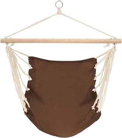 vidaXL Hangstoel Belize Bruin Hangstoelen Hang Stoel Stoelen Tuin Mat