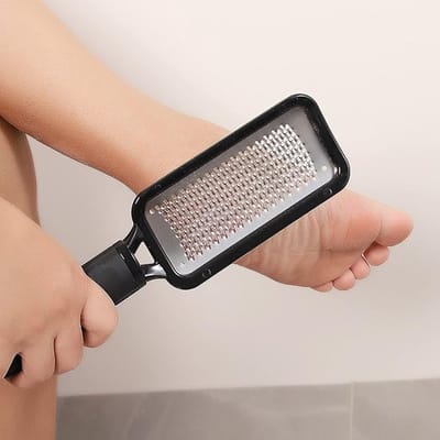 Narimano® Pedicure Voetvijl, Droge Huid en Eelt Remover voor Voeten, Harde Huid en Dode Huid Remover voor Voeten, Professioneel Roestvrij Staal Thuis Eelt Remover voor Natte en Droge Voeten
