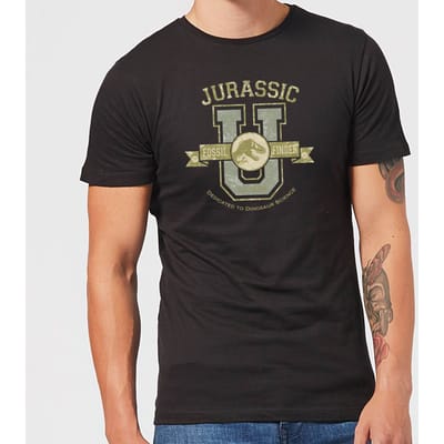 Jurassic Park Fossil Finder Men's T-Shirt - Black - S
