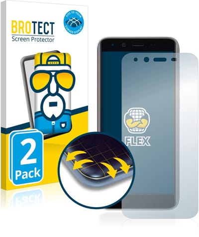 BROTECT - Screenprotector voor Emporia Smart 3 mini - Folie Beschermfolie transparant volledig dekking - 2 Stuks