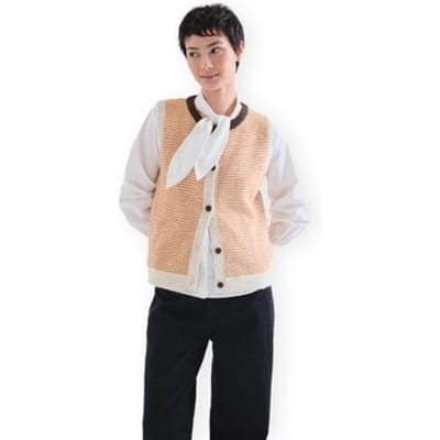 Trui Compania Fantastica COMPAÑIA FANTÁSTICA Vest 10241 - White/Orange