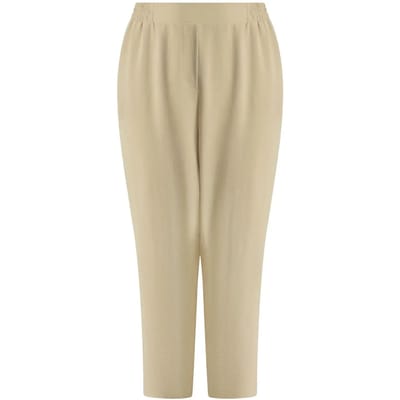 Dames fuselftaille broek van crêpe Mat Fashion