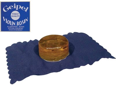 Geipel ROV-099 hars voor viool, helder, rond, klein, hypoallergeen, in doek