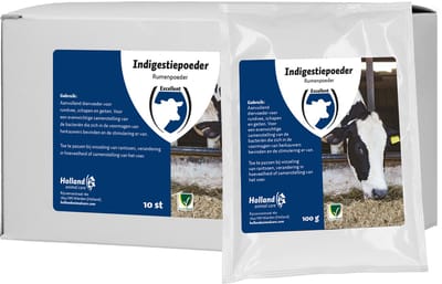 Excellent Indigestie poeder - 10 x 100 gram - Ter stimulering van de penswerking - Geschikt voor rundvee
