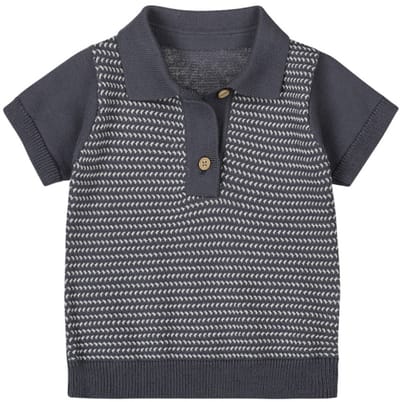 Dirkje jongens Polo Navy - 03 Boys sunset - Maat 56