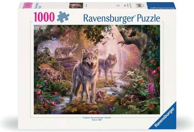 Ravensburger puzzel wolf familie zomer 1000 stukjes dieren.
