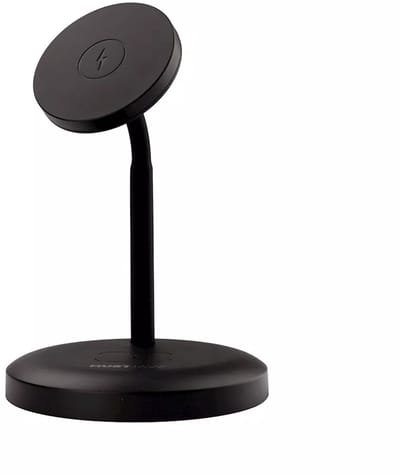 Musthavz - MagStand 2-in-1 - MagSafe draadloze oplader - zwart
