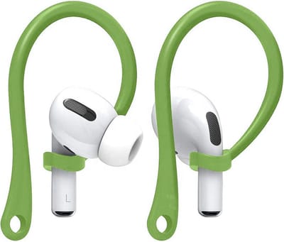 Ibley EarLoop Sport hooks groen voor Apple AirPods Pro 1/2 & AirPods 3/4 - Oorhaken - Siliconen sport haken - Geschikt voor AirPods Pro 1/2 en Apple AirPods 3/4 - Set van 2