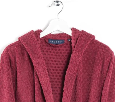 Bordeaux Katoenen Badjas voor Volwassenen - Zeemeermin Design