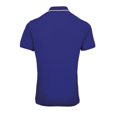 Premier Herencontrast Coolchecker Polo Shirt (Koningsblauw/Wit)