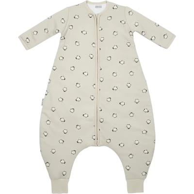 Meyco Baby Penguin baby winter slaapoverall jumper met vaste mouw - soft sand - 80cm - 2.5 TOG