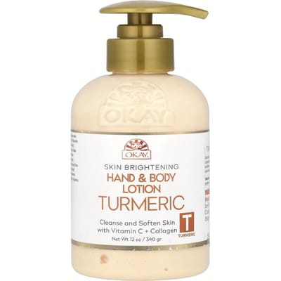 Lotion éclaircissante pour les mains et le corps, Curcuma, 340G(12Oz) beige