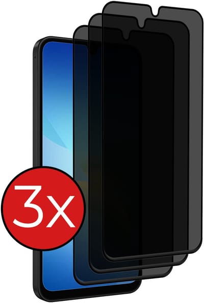 Screenprotector - 3 Stuks - Geschikt voor Samsung Galaxy A26 - Privacy Filter - Beschermglas - Gehard Glas - Tempered Glass - Screen Protector
