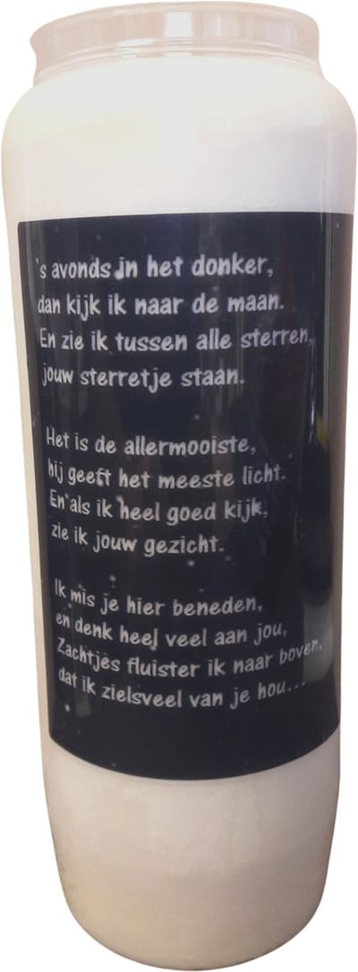 Noveenkaars Spreuk 017 - 9 dagen brander (5 stuks)