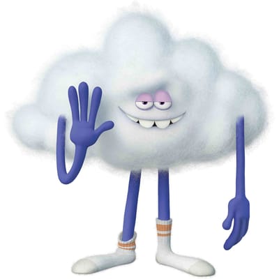 Trolls World Tour Cloud Guy Mini Sized Kartonnen Uitknipsel