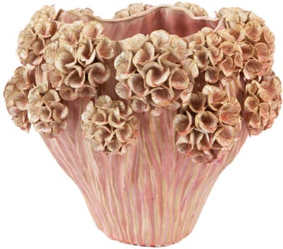 Light&living Vaas deco Ø38x32 cm LUSERNA keramiek licht roze
