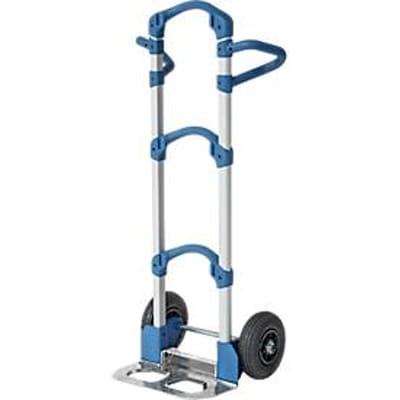 Fetra "Wuppi" steekwagen, aluminium, met inklapbare schep, afneembare luchtbanden, B 570 x D 445 x H 1250 mm