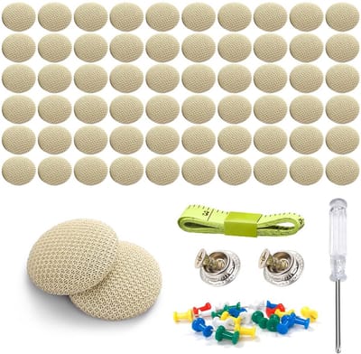 Dailygoody - Autodak-reparatieset - 60 stuks - Inclusief schroevendraaier - Beige - Universele reparatie - Geschikt voor alle voertuigen - Professione...