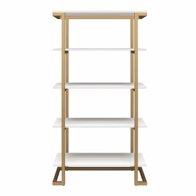Camila-Boekenkast - 5 Planken - Wit Houtlook