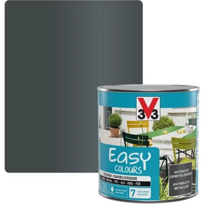 V33 Metaallak Easy Colours - Anthraciet - Metallic 0.5l