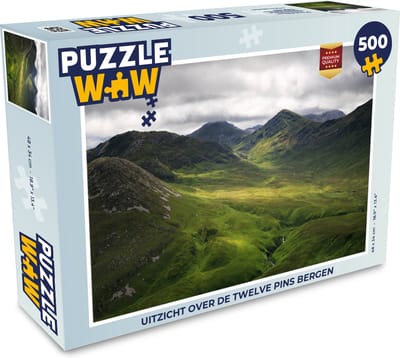 Puzzel Uitzicht over de Twelve Pins bergen - Legpuzzel - Puzzel 500 stukjes