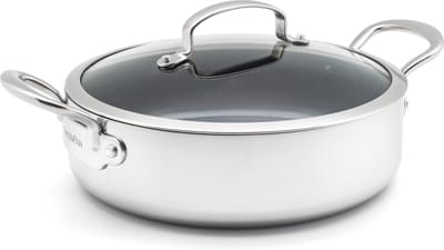 GreenPan Barcelona Evershine stoofpan met deksel en extra handvat 26cm/3.8L