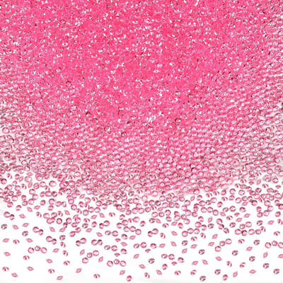 5000 stuks Roze Acryl Kristallen Diamanten 3 mm Diamantedelstenen Tafelstrooier Konfetti Heldere Strass Steentjes voor Tafeldecoratie Vazenkralen