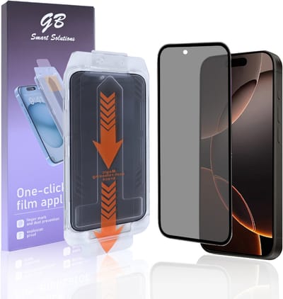 GB ProGuard Incognito Privacy Screenprotector voor iPhone 16 Pro – Applicator Film– Gehard Glas – Volledige Dekking – Anti-Glurend