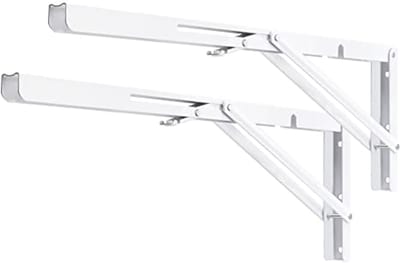 Inklapbare Plankbeugels 51 cm - Zwaar Belastbare L-Beugel voor Werkbank en Tafels - Set van 2