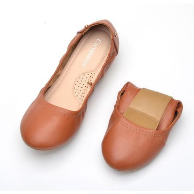 Dames Rol Schoenen Effen Kleur Verdikte Zachte Zool Damesschoenen Ballerina Platte Zool Loafers Lente Gebogen Schoenen Boot Schoenen 40