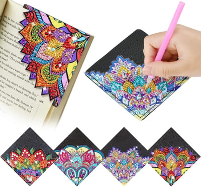 Dailygoody - Diamantkunst Bladwijzers - 5D Doe-Het-Zelf Set - Unieke Creatieve Hobby - Kleurige Edelstenen - Perfect voor Boekenliefhebbers - Inc