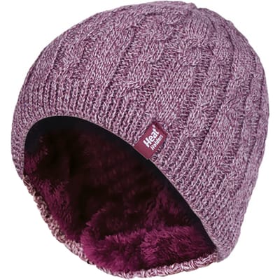 Heat Holders - Fleece gevoerde Alesund-hoed voor dames - Roos
