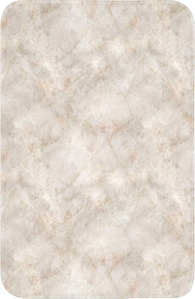 WC mat 40x60 cm - Antislip - Lichtbeige - Goudbruine Nerven - Marmer - Toiletmat - Vloermat - Douchemat - Toilet tapijt - Toiletmatten