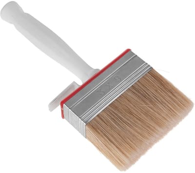 GEKO Blokkwast - 90 mm - Synthetische en natuurlijke haren - Houten handvat