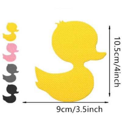12 stuks Eend Design Antislip Douche Trede Sticker Badkuip Antislip Tape Voor Kinderen Vloer Trappen Treden Badkamer Duck geel