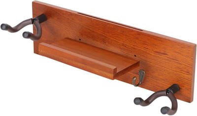 Gitaar Wandbeugel - Muziek Opslag - Instrumenten Ophangen - Stevige Houten Constructie - 42.9 cm Lengte - Houtkleur
