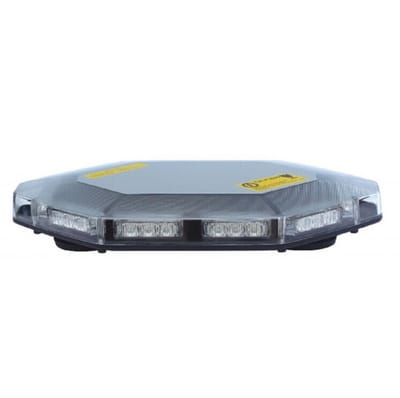 Compacte Zwaailamp - 80mm hoog - R10 / R65 Certificering - 30 LED Oranje - Magnetisch