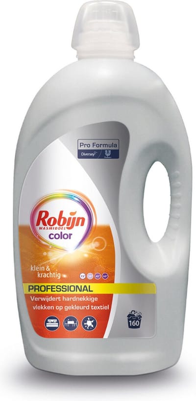Robijn Professional Vloeibaar Wasmiddel Klein & Krachtig Gekleurde Was 160 Wasbeurten Pro Formula - 4,32 liter