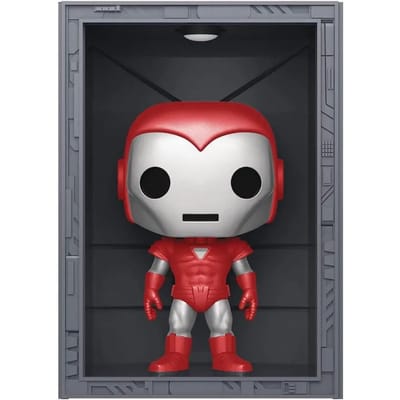 Funko Iron Man Verzamelfiguur Marvel POP! Deluxe Hall Of Armor Iron Man Model 8 Silver Centurion PX Exclusive 9 cm Multicolours
