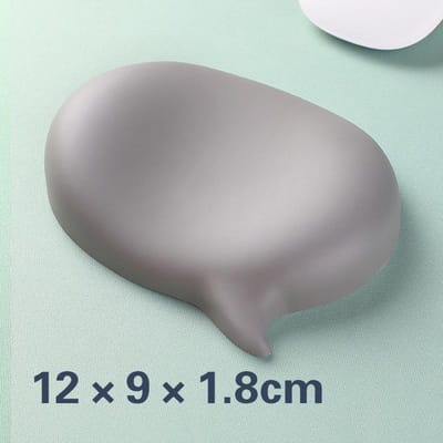 Chatbubbel Siliconen Pols Muispad Toetsenbord Handsteun Polssteun Handpalmsteun Polssteun Ergonomie Wit Hoge Waarde Effen Kleur grijs