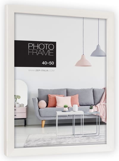 ZEP - Kunststof Fotolijst Edison Wit voor foto 10x15 cm - NP46W