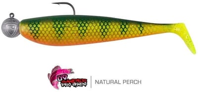 Fox Rage Loaded Zander Pro Shad 7.5cm - haak 1/0 - 5g (1 pc) - Kleur : UV Firetiger